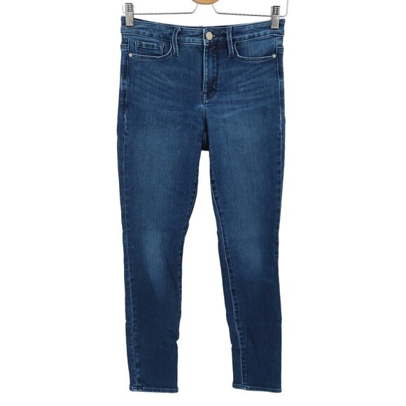 Athleta Sculptek Women 2 Skinny Slim Stretch Medium Wash Blue Jeans Cotton Blend - Picture 1 of 12
